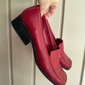 Red Leather Loafer Made in Brazil